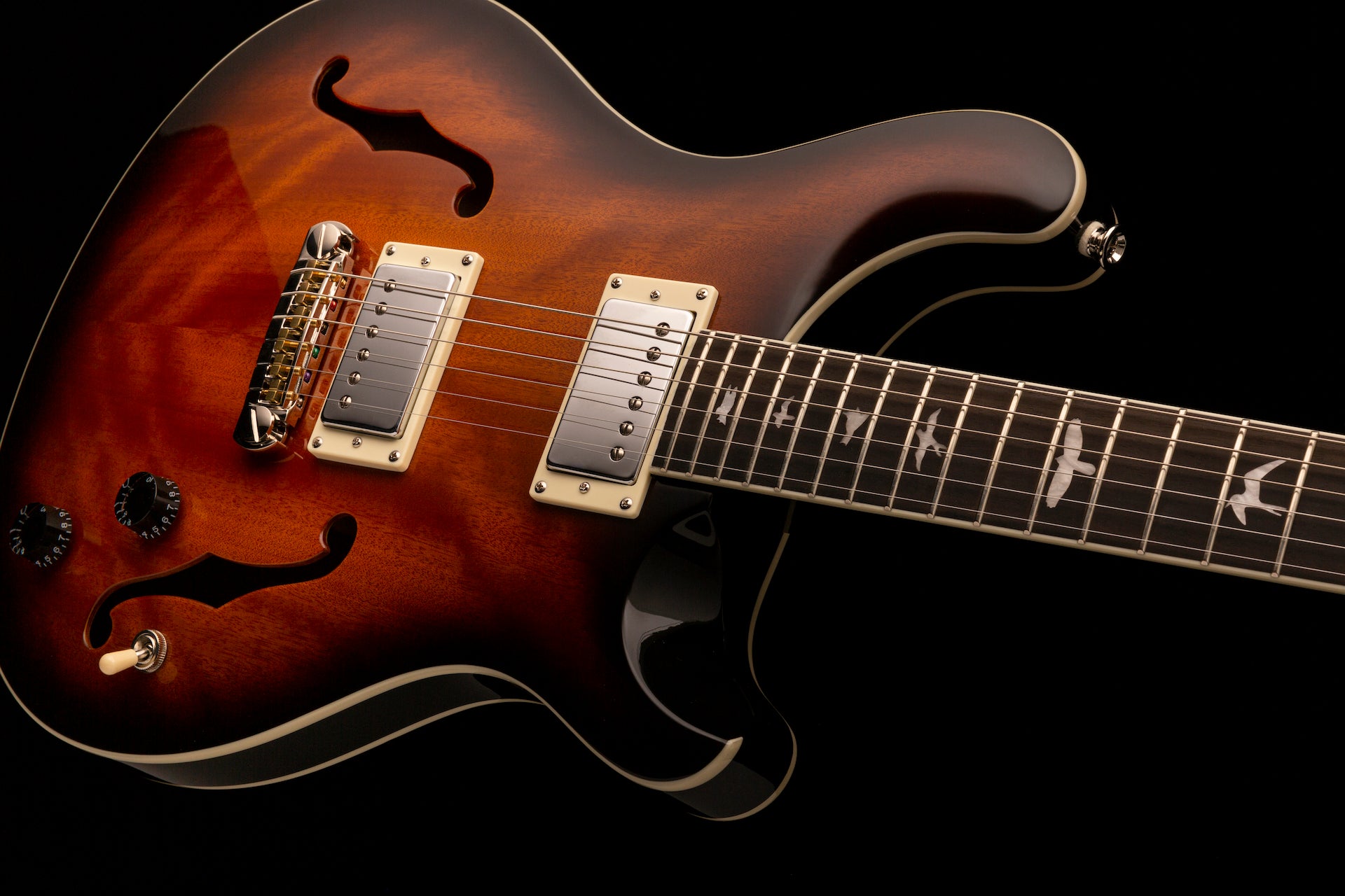 PRS SE Hollowbody Standard - McCarty Tobacco Sunburst - HIENDGUITAR PRS SE GUITAR