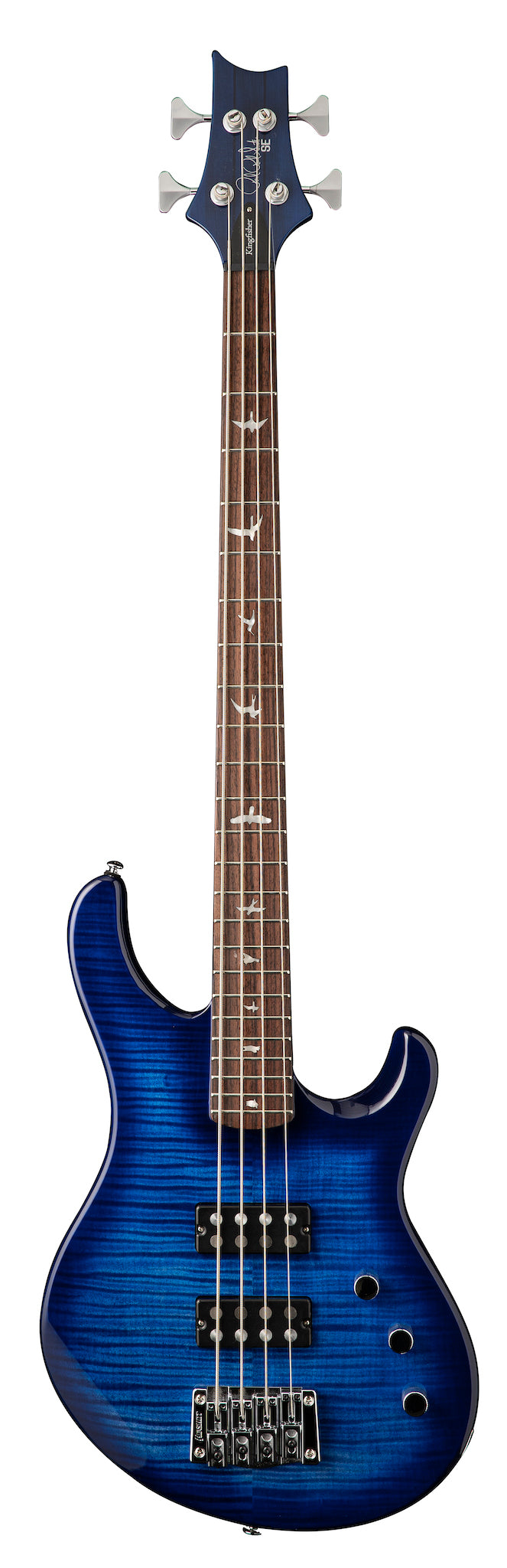 PRS SE Kingfisher bass Faded Blue Wrap Around Burst - HIENDGUITAR PRS SE bass