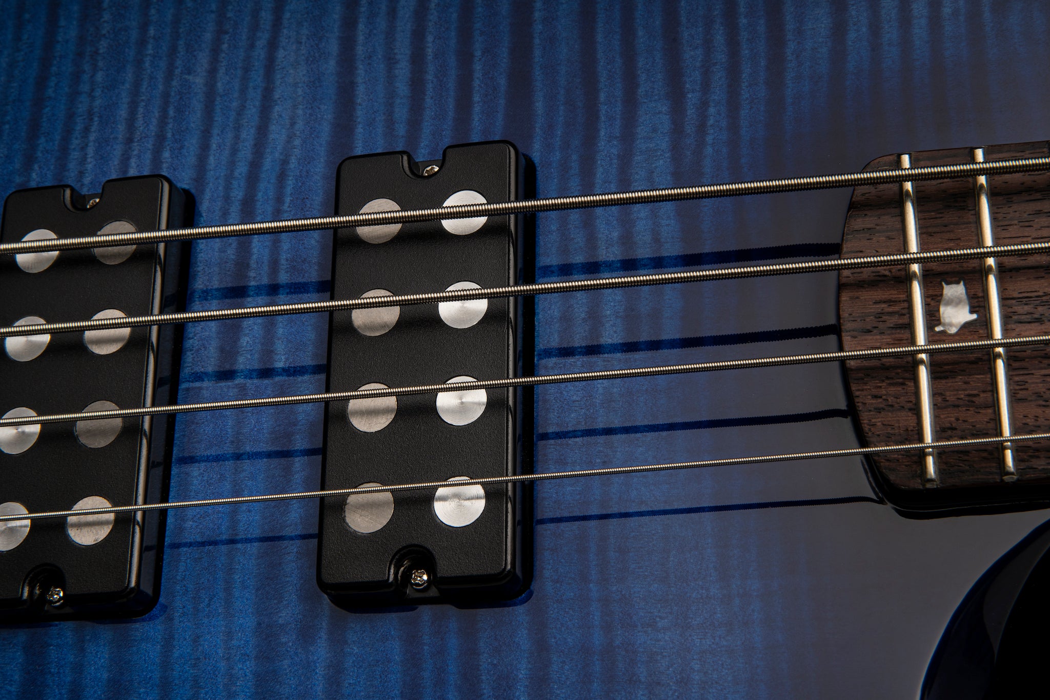 PRS SE Kingfisher bass Faded Blue Wrap Around Burst - HIENDGUITAR PRS SE bass