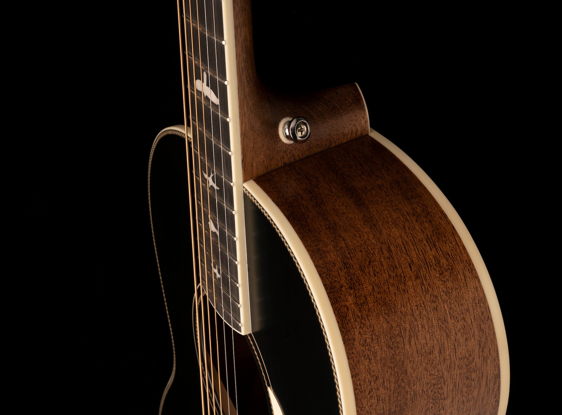 PRS Acoustic SE Parlor Black Satin Top - HIENDGUITAR PRS SE GUITAR