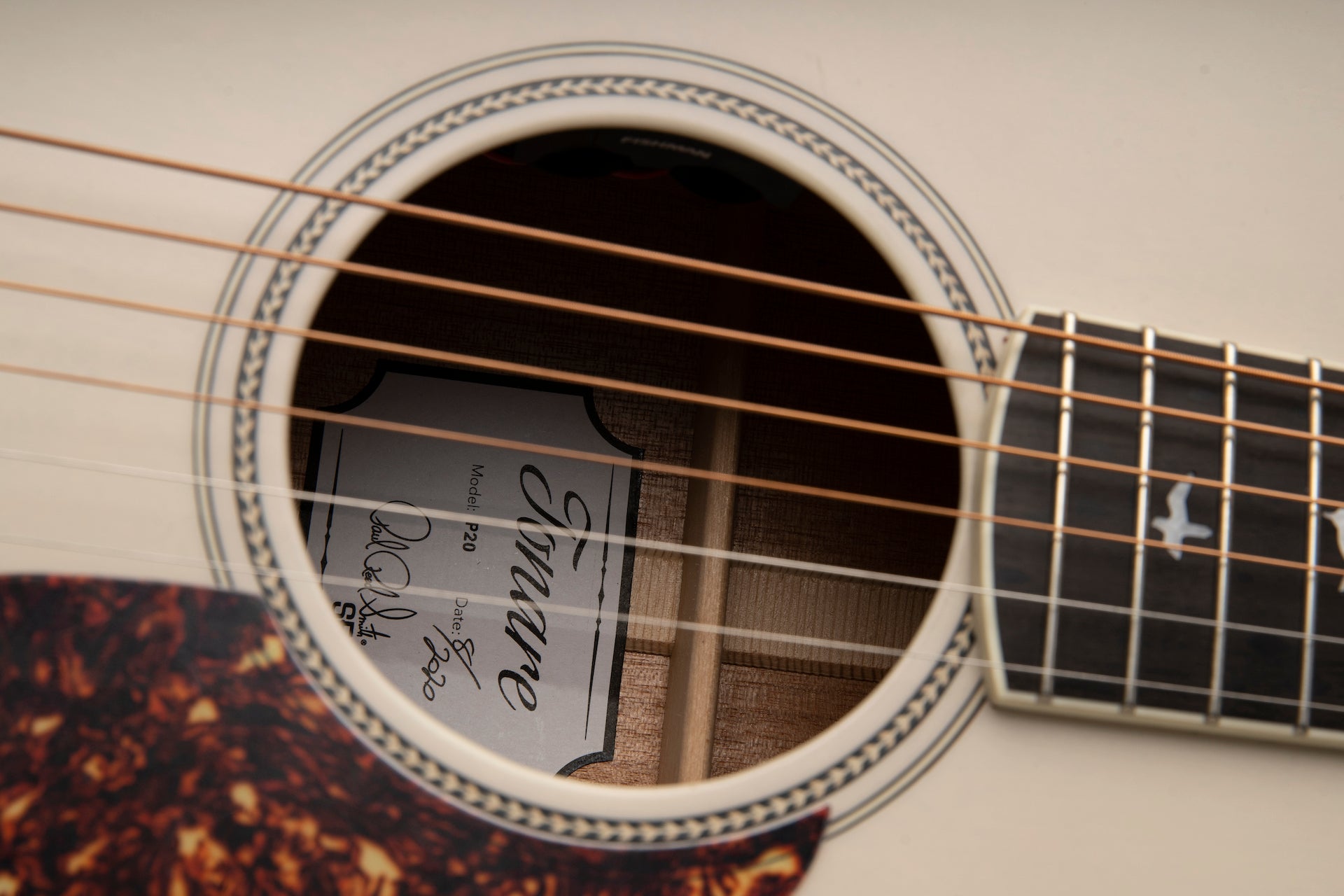 PRS Acoustic SE Parlor Antique white - HIENDGUITAR PRS SE GUITAR