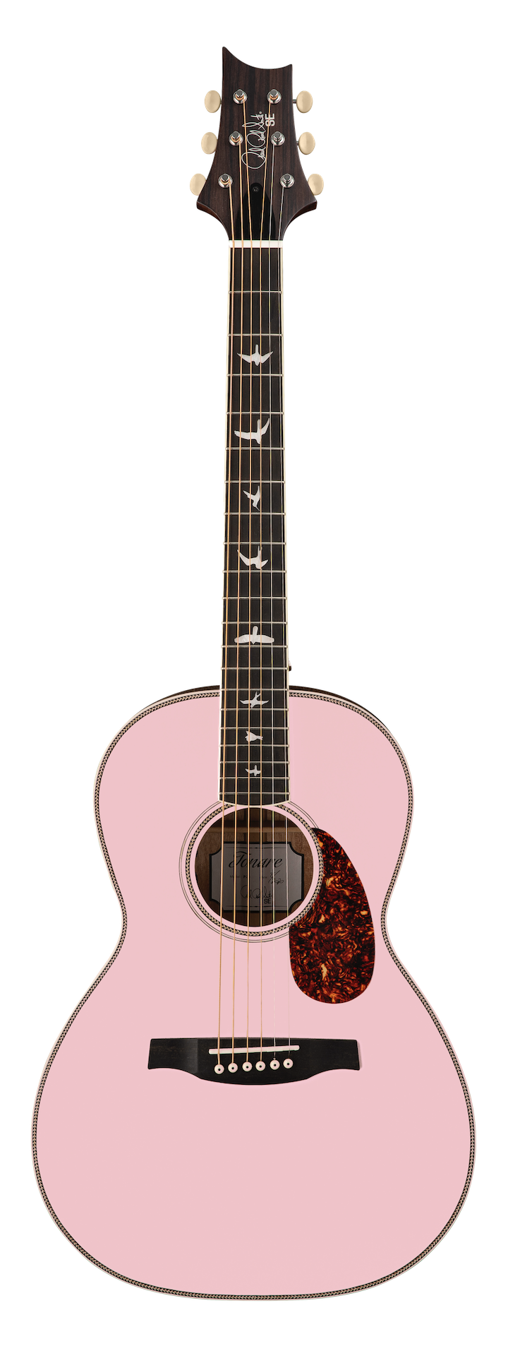 PRS Acoustic SE Parlor Pink Lotus - HIENDGUITAR PRS SE GUITAR
