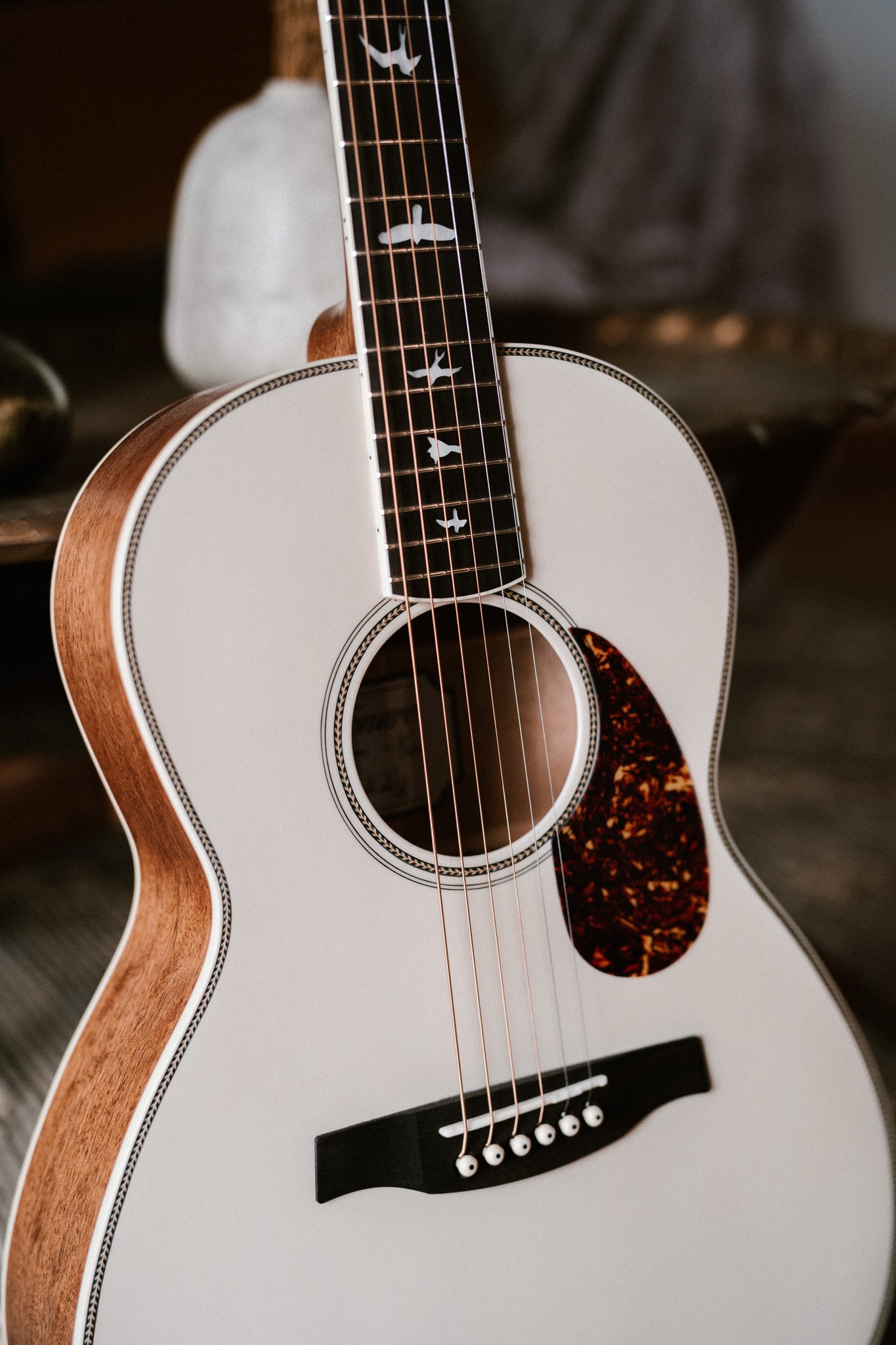 PRS Acoustic SE Parlor Antique white - HIENDGUITAR PRS SE GUITAR