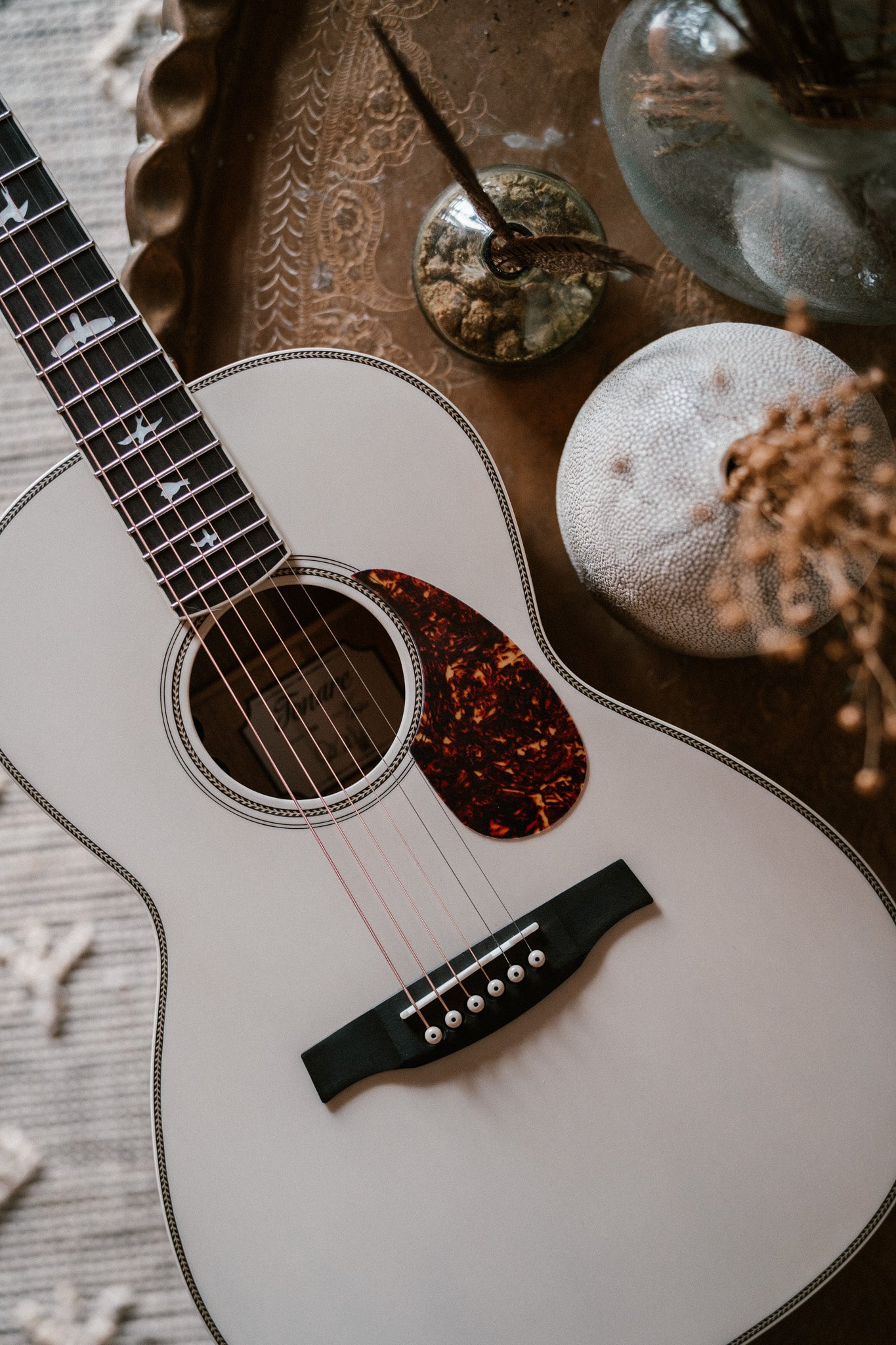 PRS Acoustic SE Parlor Antique white - HIENDGUITAR PRS SE GUITAR