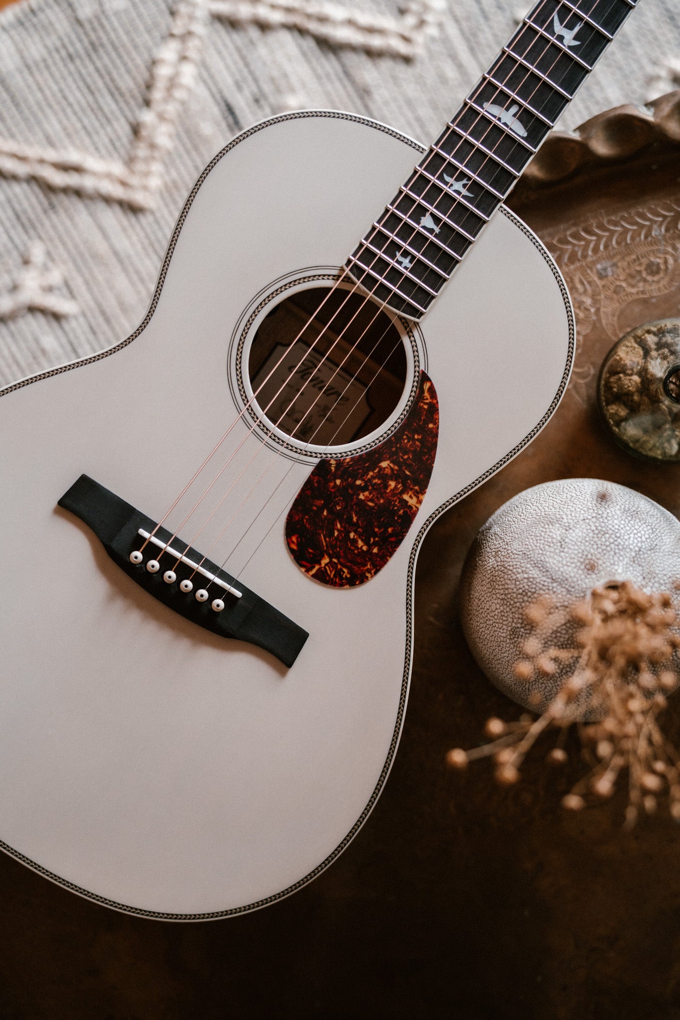 PRS Acoustic SE Parlor Antique white - HIENDGUITAR PRS SE GUITAR