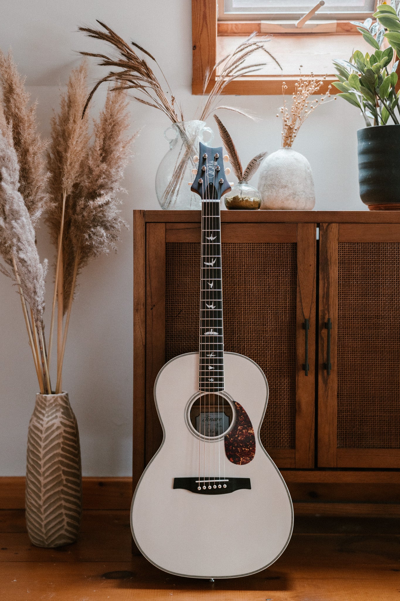 PRS Acoustic SE Parlor Antique white - HIENDGUITAR PRS SE GUITAR