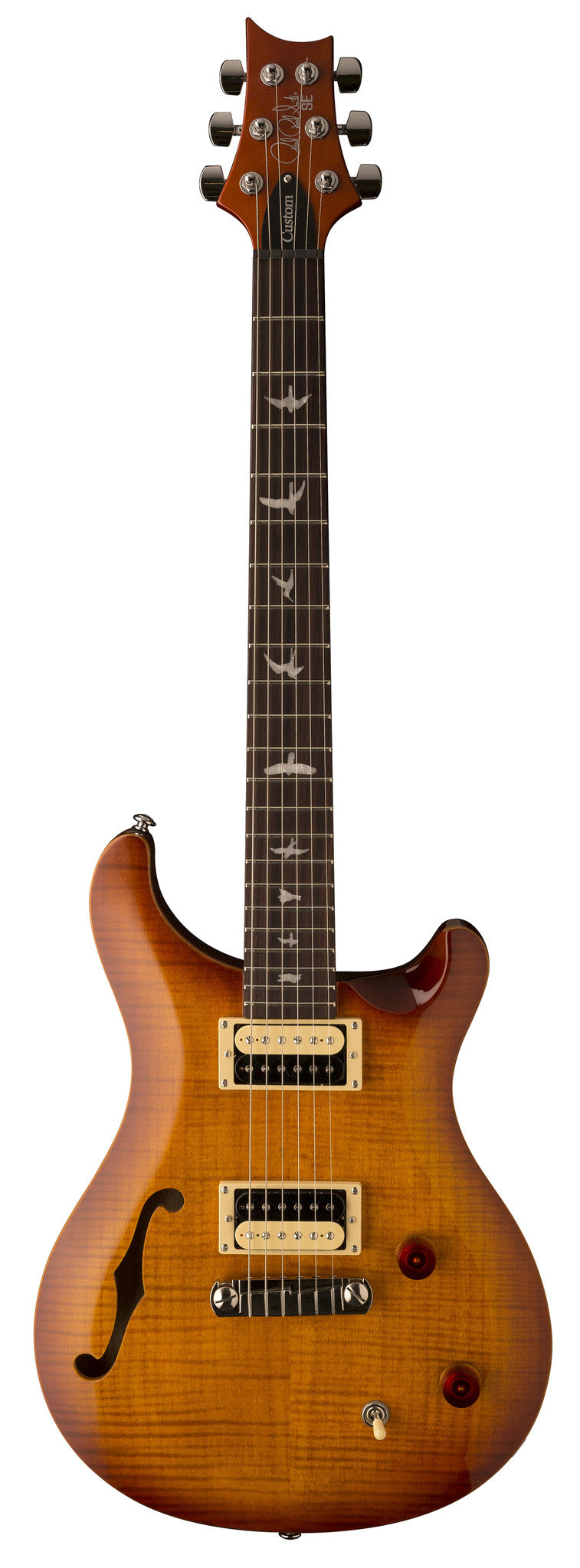PRS SE Custom 22 Semi-hollow - Vintage Sunburst - HIENDGUITAR PRS SE GUITAR