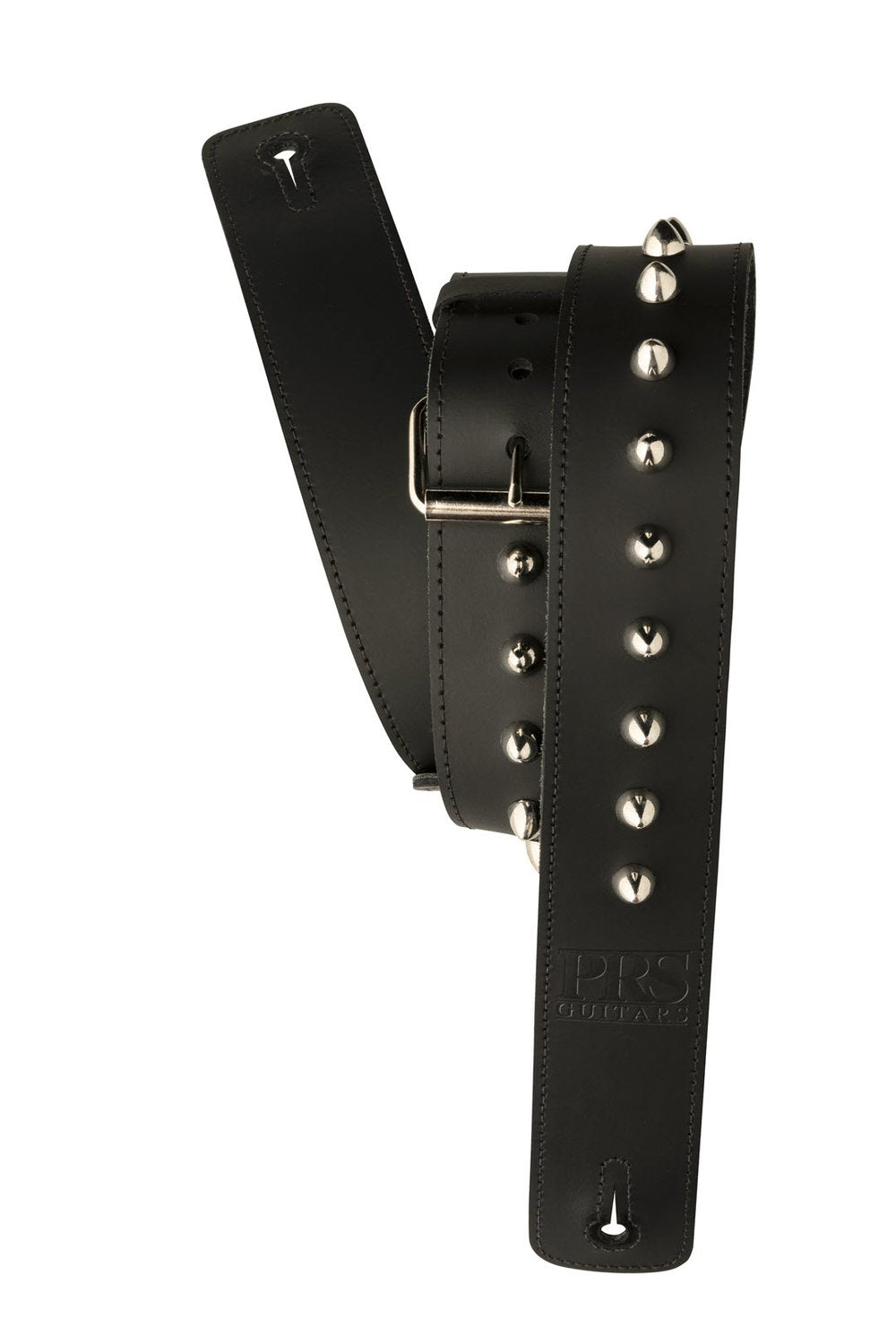 PRS 2” Black Studded Leather Guitar Strap - HIENDGUITAR HIENDGUITAR