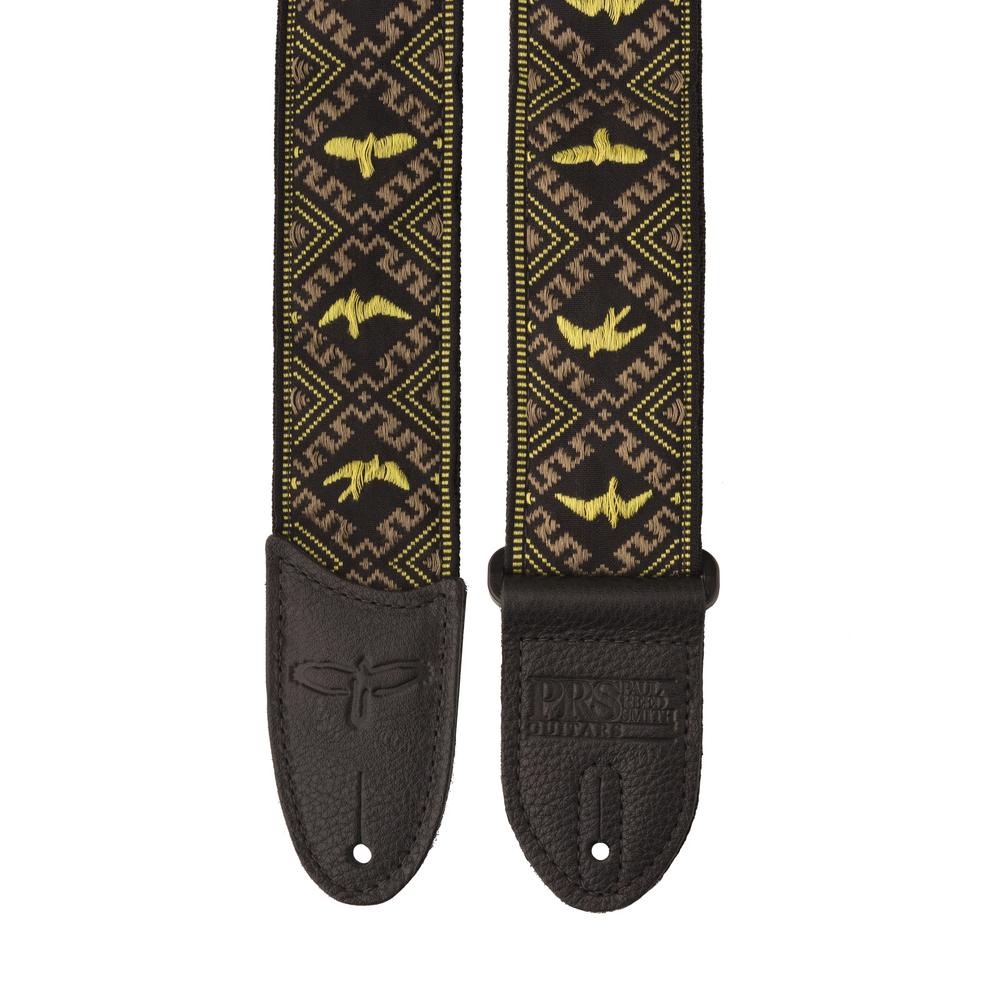 PRS Hootenanny Style 2" Strap Yellow Birds 102510::014: ACC-3172 - HIENDGUITAR PRS Straps