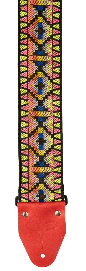 PRS Salmon 2.75" Wide Retro Jacquard Strap - HIENDGUITAR PRS strap