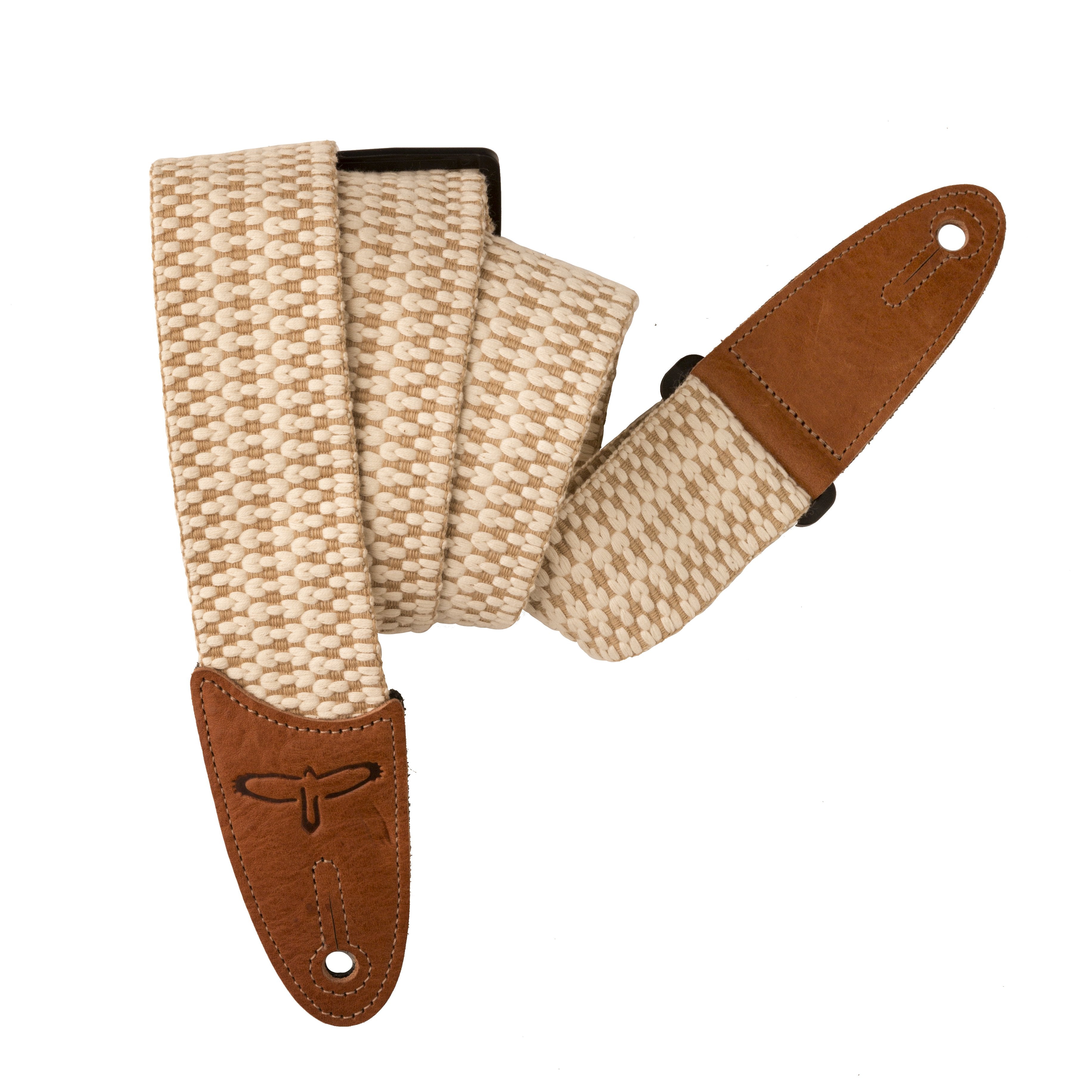 PRS 2" Tan/Creme Woven Guitar Strap - HIENDGUITAR PRS straps