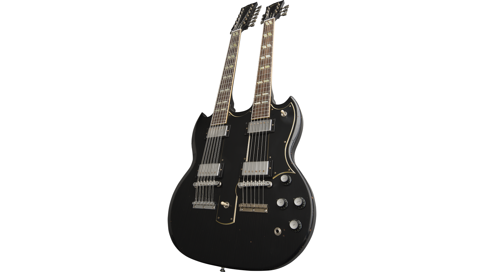 Gibson Slash 1966 EDS-1275 Doubleneck - Signed/Aged Double Your Appetite - HIENDGUITAR Gibson GUITAR