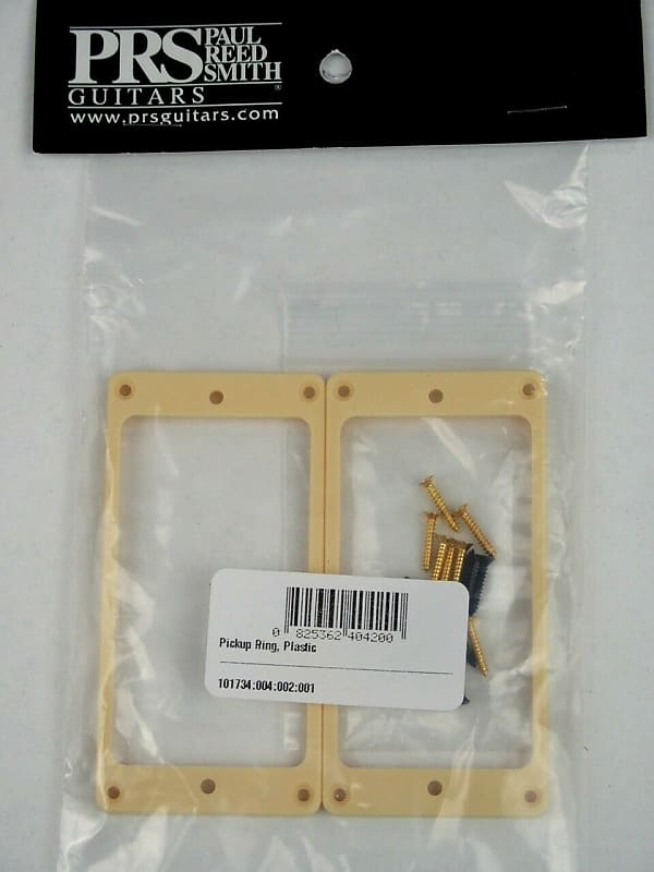 PRS Humbucker Pickup Rings, SLANTED (Set of 2) CREME - HIENDGUITAR Default Title Default Title PRS PRS part