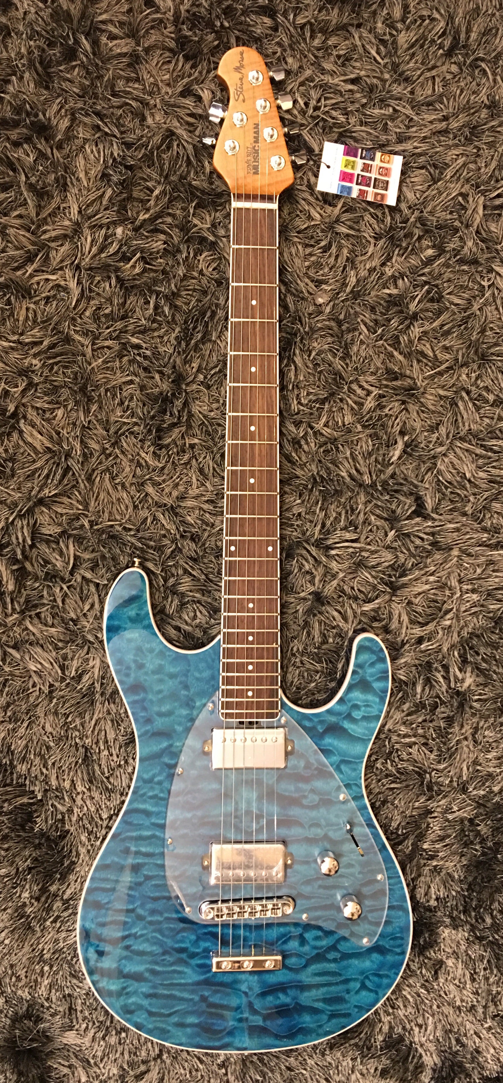 Music Man Steve Morse Bfr Limited Namm17 Quilt Tahitian Blue - HIENDGUITAR Musicman GUITAR