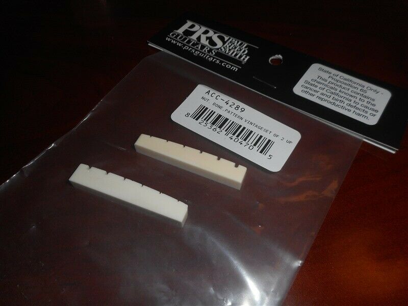 PRS Guitar Bone Nuts (2), Vintage Pattern - ACC-4289 - HIENDGUITAR PRS nut