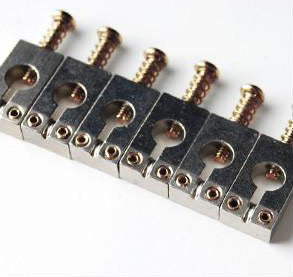 PRS Tremolo Bridge Saddles - HIENDGUITAR Nickel Nickel PRS screw