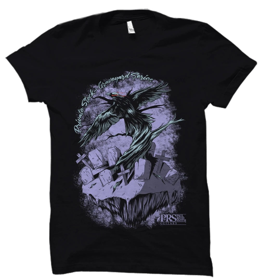 PRS Graveyard Tee, Short-Slv, Black - HIENDGUITAR PRS tshirt