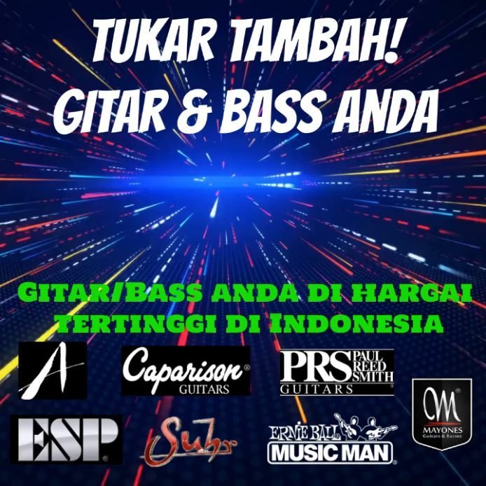 Tukar tambah gitar bekas anda...