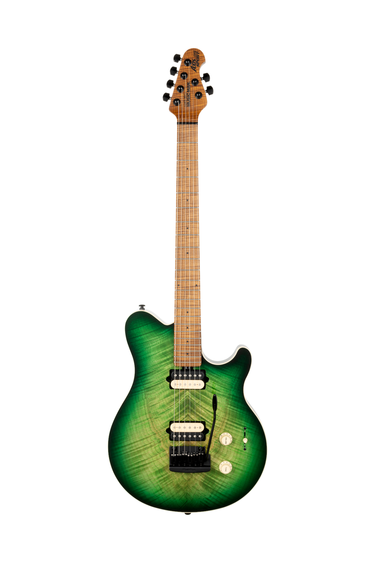 *UPCOMING* Ernie Ball Music Man Axis Super Sport  Matcha Flame H05978
