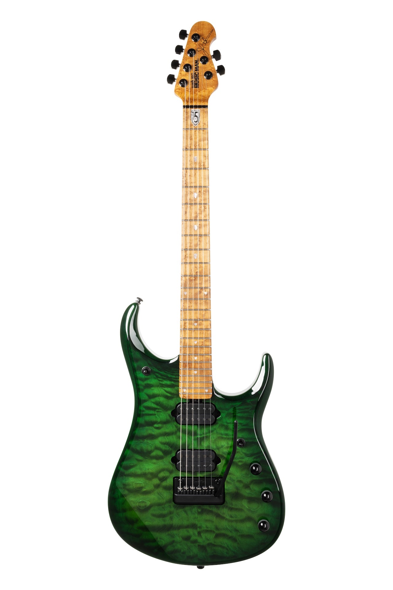 *UPCOMING* Ernie Ball Music Man JP15 Green Tiger Quilt H08459