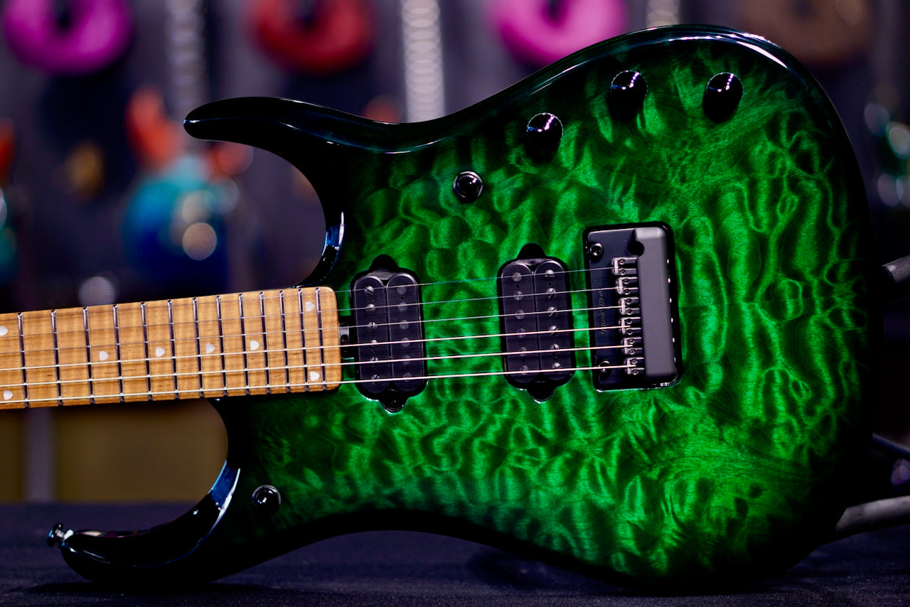 Ernie Ball Music Man JP15 Green Tiger Quilt H09220