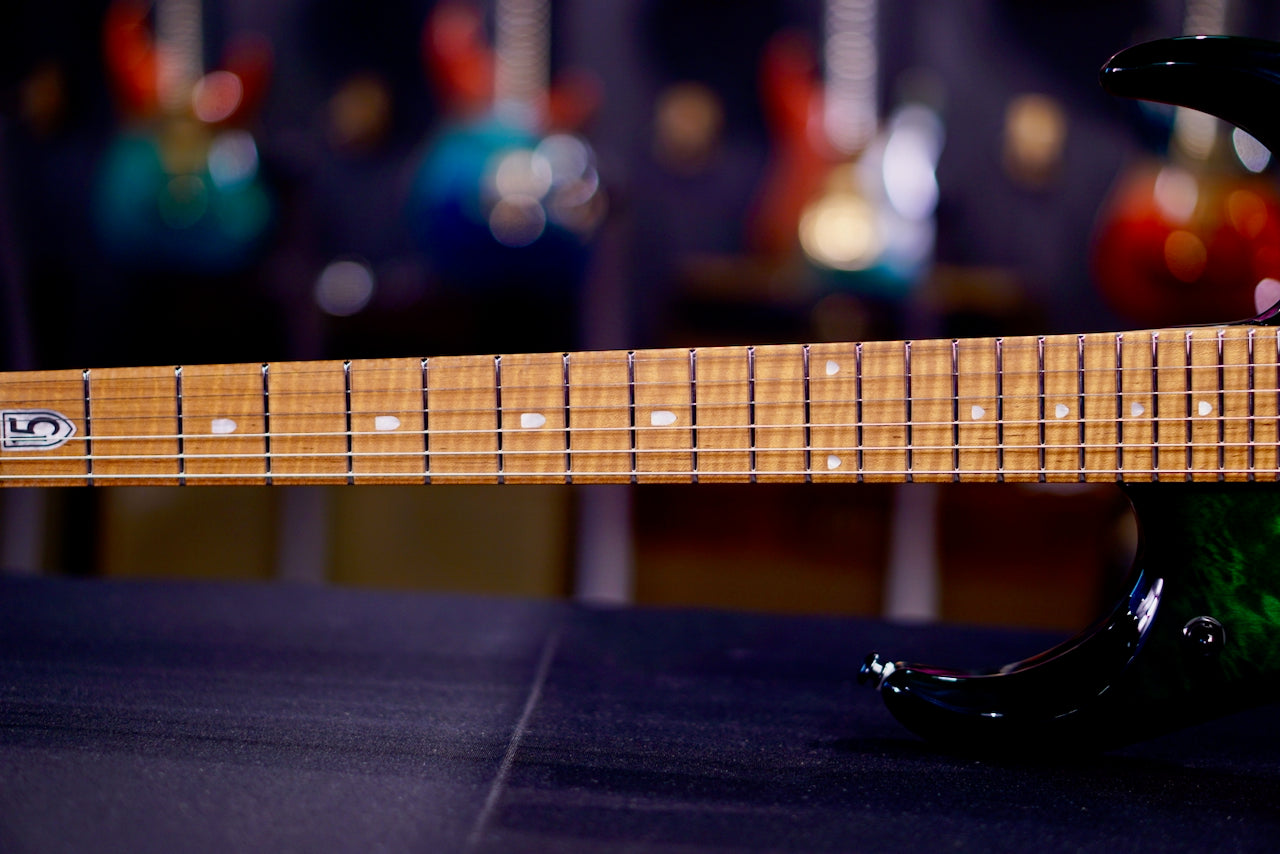 Ernie Ball Music Man JP15 Green Tiger Quilt H09220