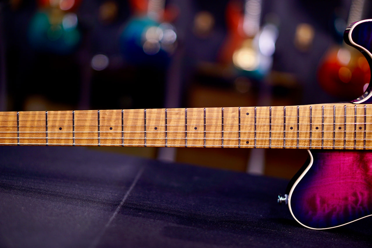 Ernie Ball Music Man Axis Electric Guitar - Olallieberry Quilt H09793