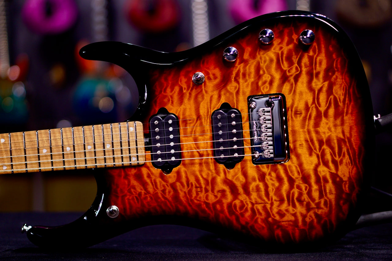 Ernie Ball Music Man JP 15 6 string  Tiger Eye Quilt Top h08729