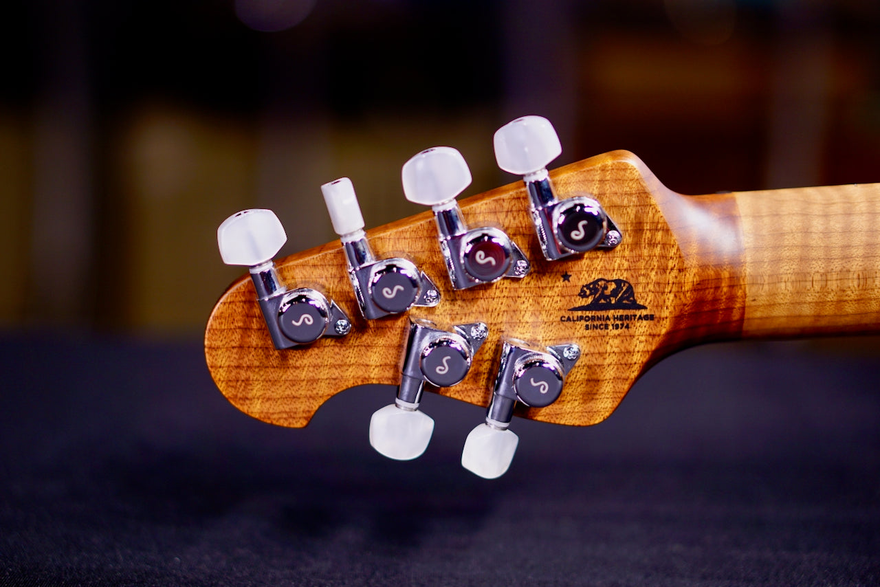 Ernie Ball Music Man JP 15 6 string  Tiger Eye Quilt Top h08729