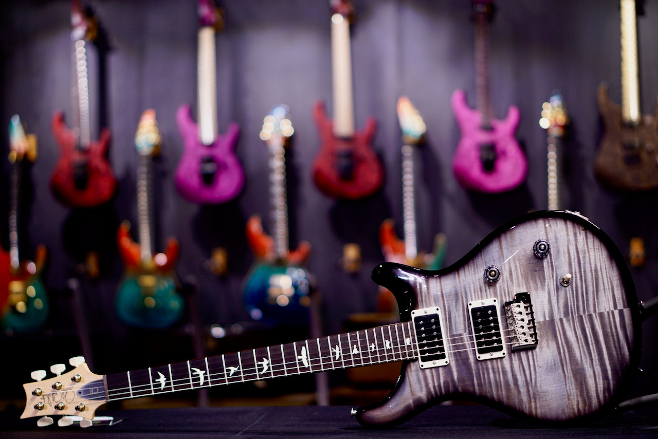 PRS CE 24 Faded Gray Black Wraparound Smokeburst 0418344