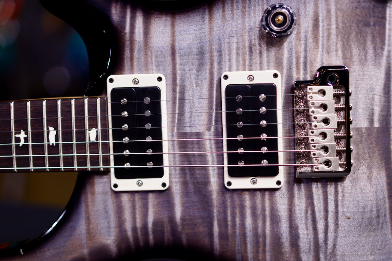PRS CE 24 Faded Gray Black Wraparound Smokeburst 0418344