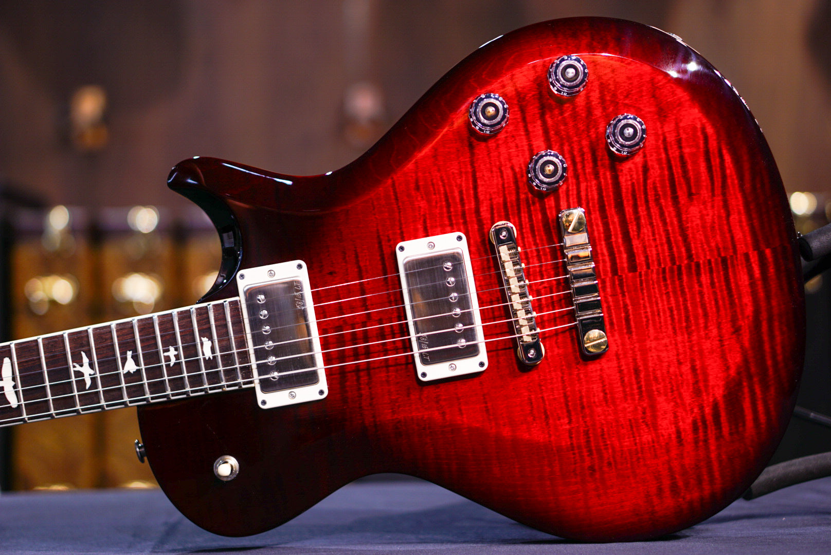 PRS S2 McCarty 594 Singlecut Electric Guitar - Fire Red Burst S2076514