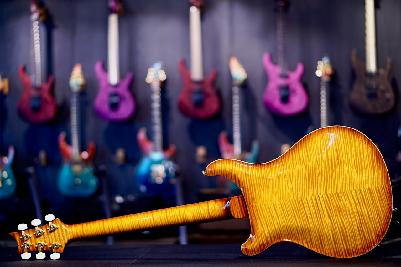 PRS Privatestock Hollowbody II Piezo Reverse Birds Of A Feather Honey Gold 414764 PS 11736