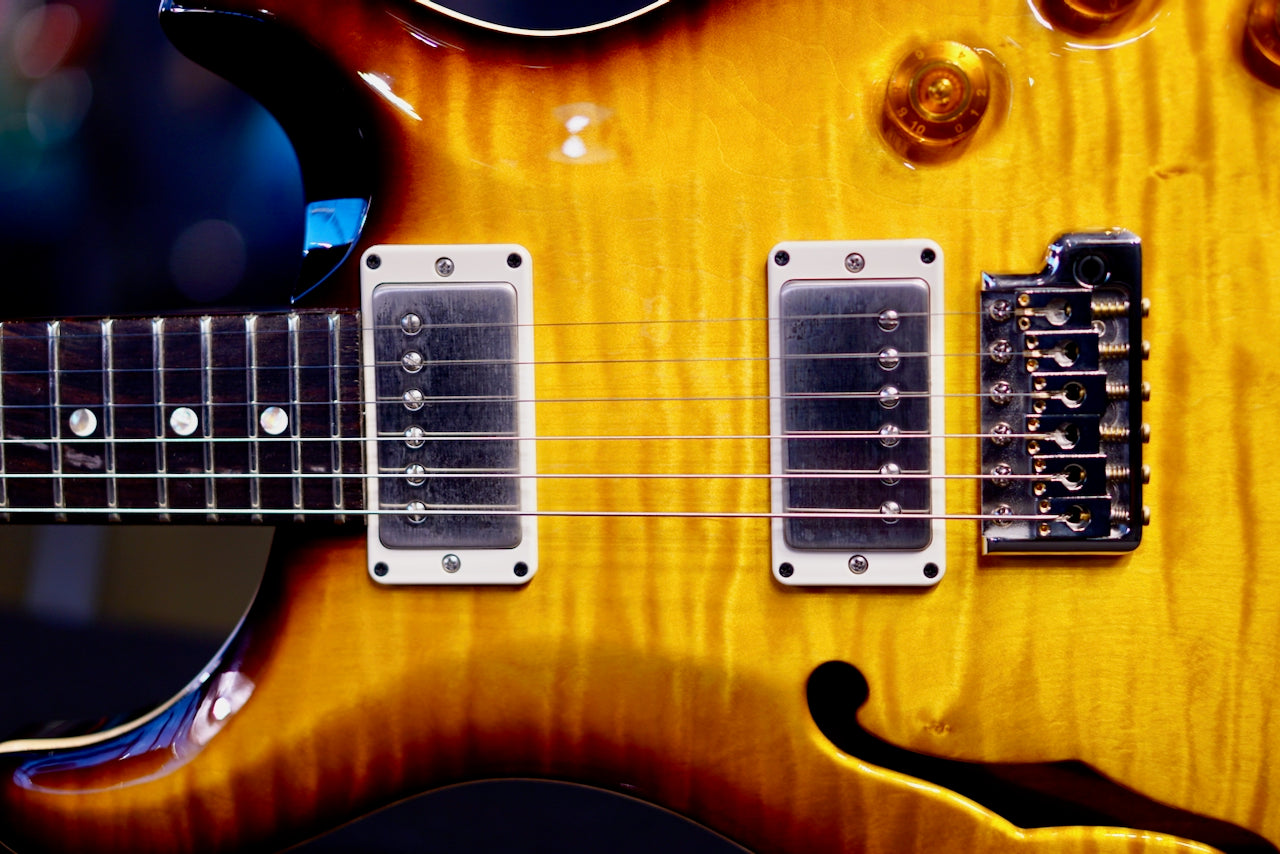 PRS DGT Semi-Hollow Moon McCarty Tobacco Sunburst 0417408