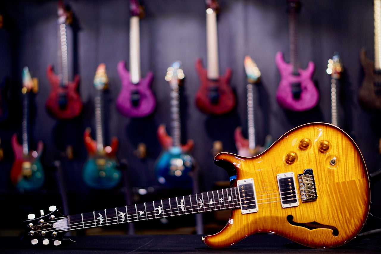 PRS DGT Semi-Hollow Birds 10 Top McCarty Tobacco Sunburst 0420506