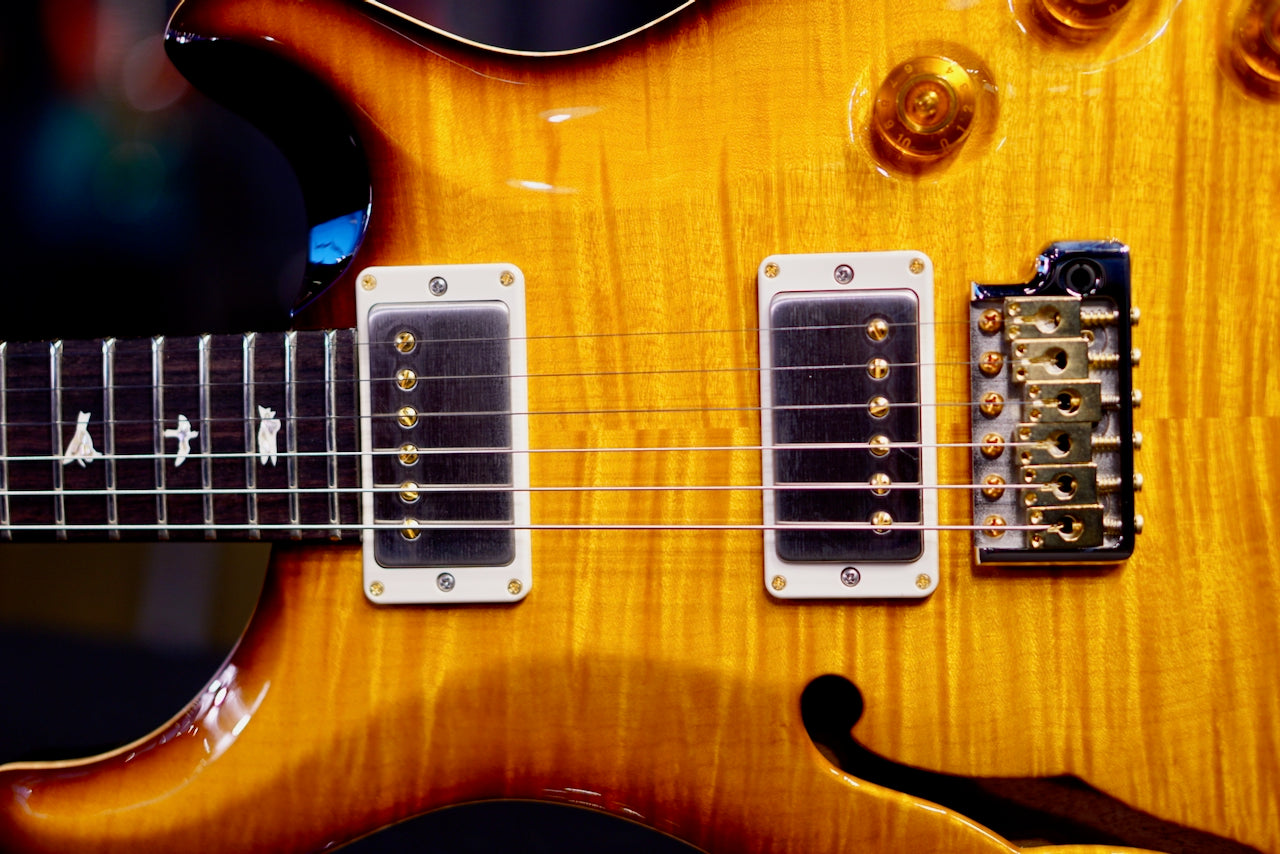 PRS DGT Semi-Hollow Birds 10 Top McCarty Tobacco Sunburst 0420506
