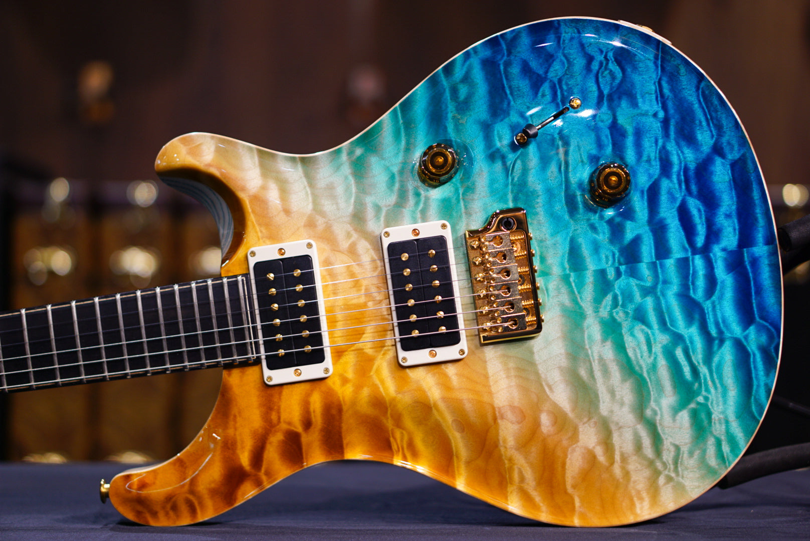 PRS Private Stock Custom 24 Beach Cross Fade birds of feather  #11486 392779