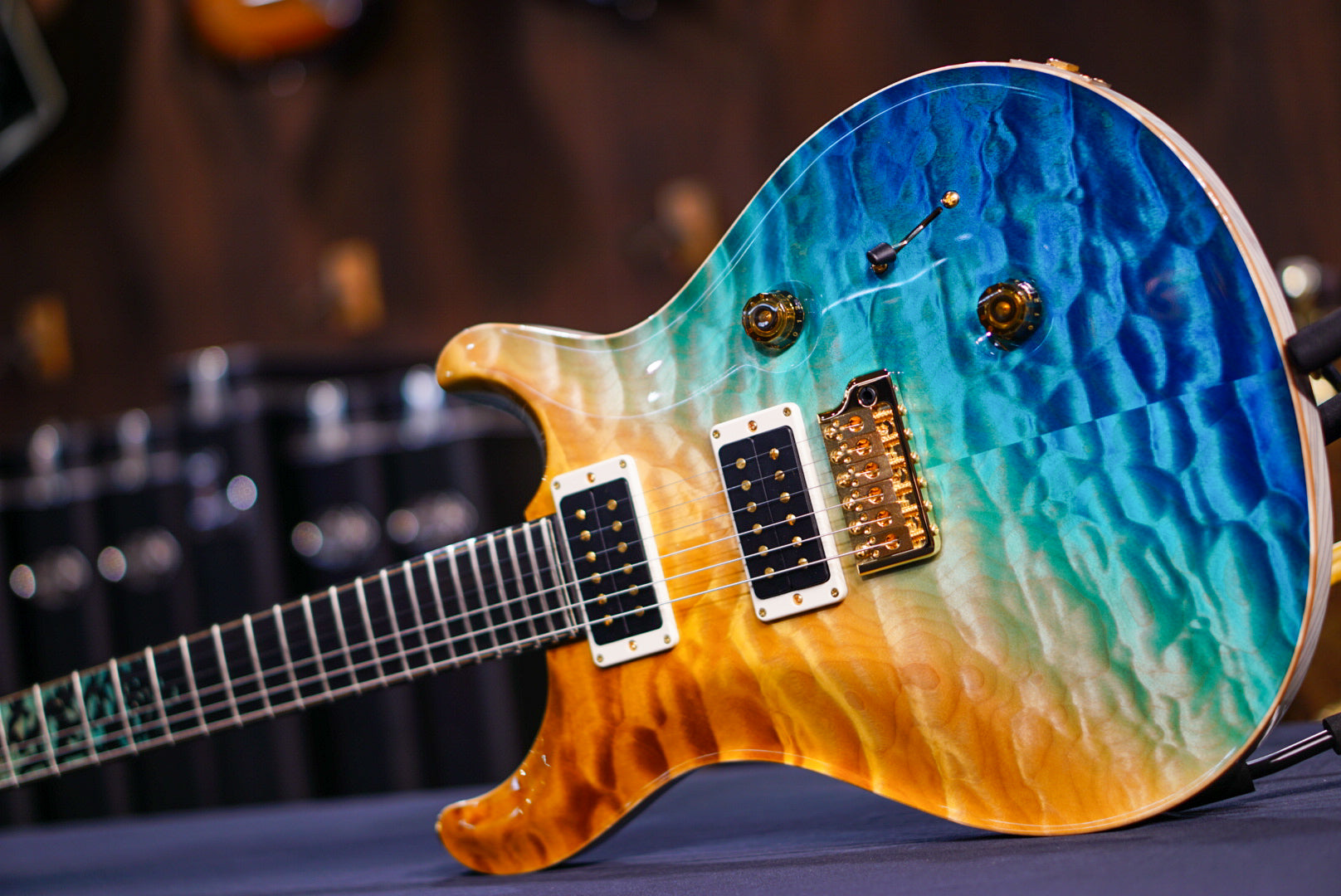 PRS Private Stock Custom 24 Beach Cross Fade birds of feather  #11486 392779