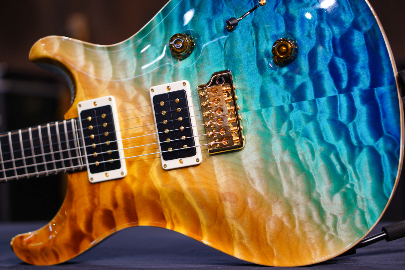 PRS Private Stock Custom 24 Beach Cross Fade birds of feather  #11486 392779