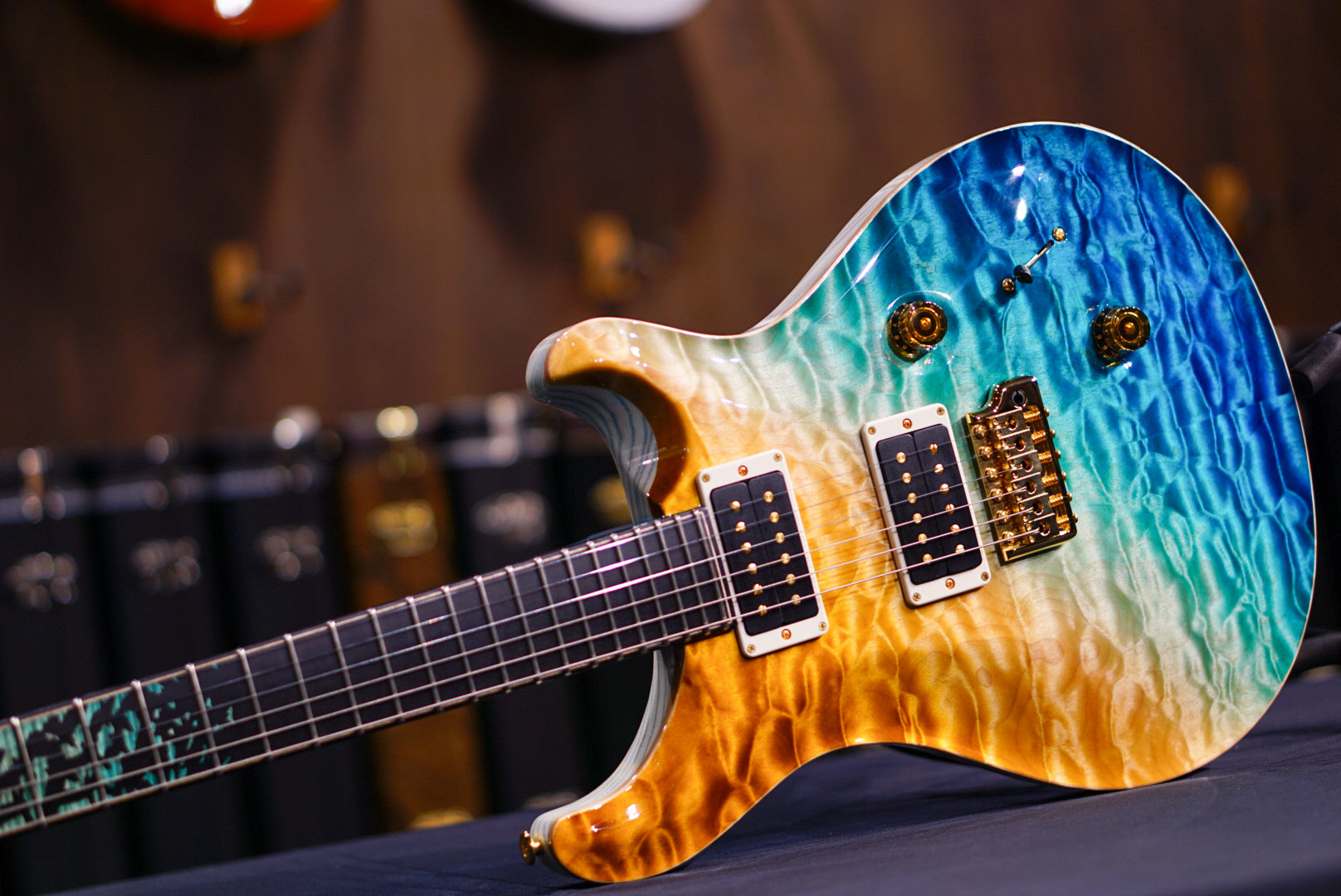 PRS Private Stock Custom 24 Beach Cross Fade birds of feather  #11486 392779