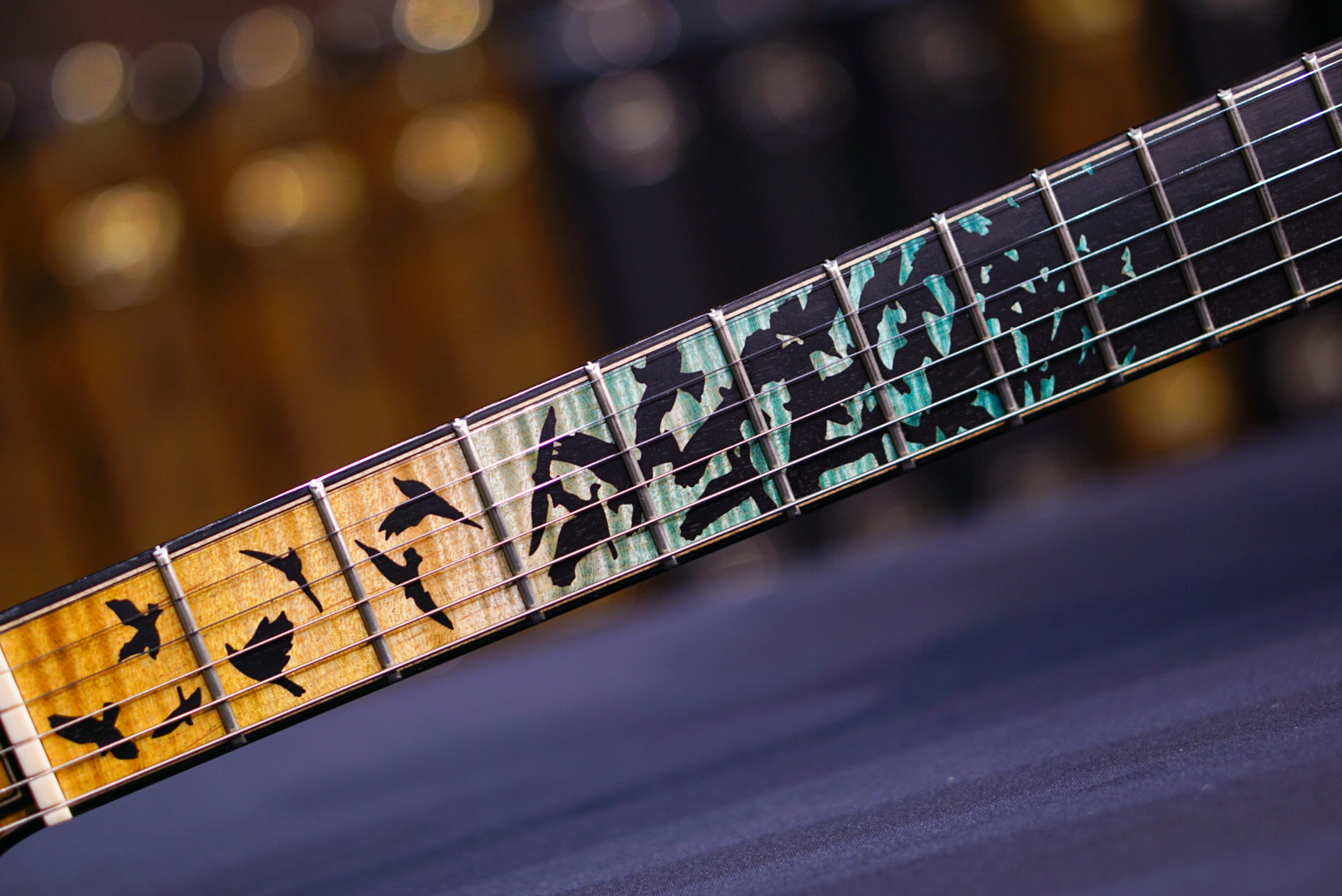 PRS Private Stock Custom 24 Beach Cross Fade birds of feather  #11486 392779