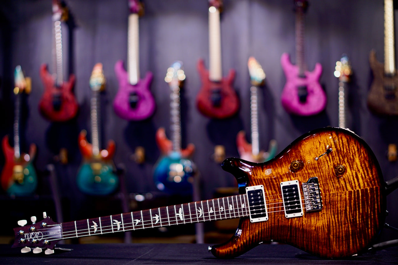 PRS Custom 24 Black Gold Wraparound Burst 0413522