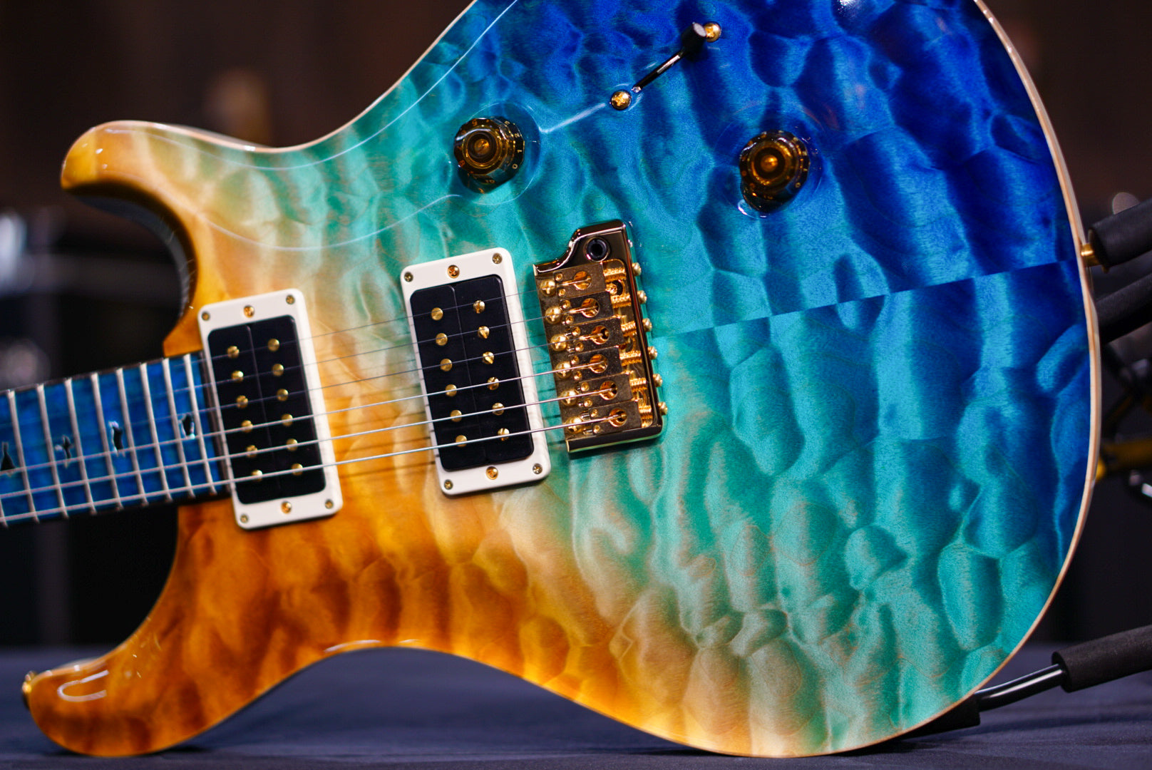 PRS Private Stock Custom 24 Beach Cross Fade reverse birds of feather  #11484 0396964