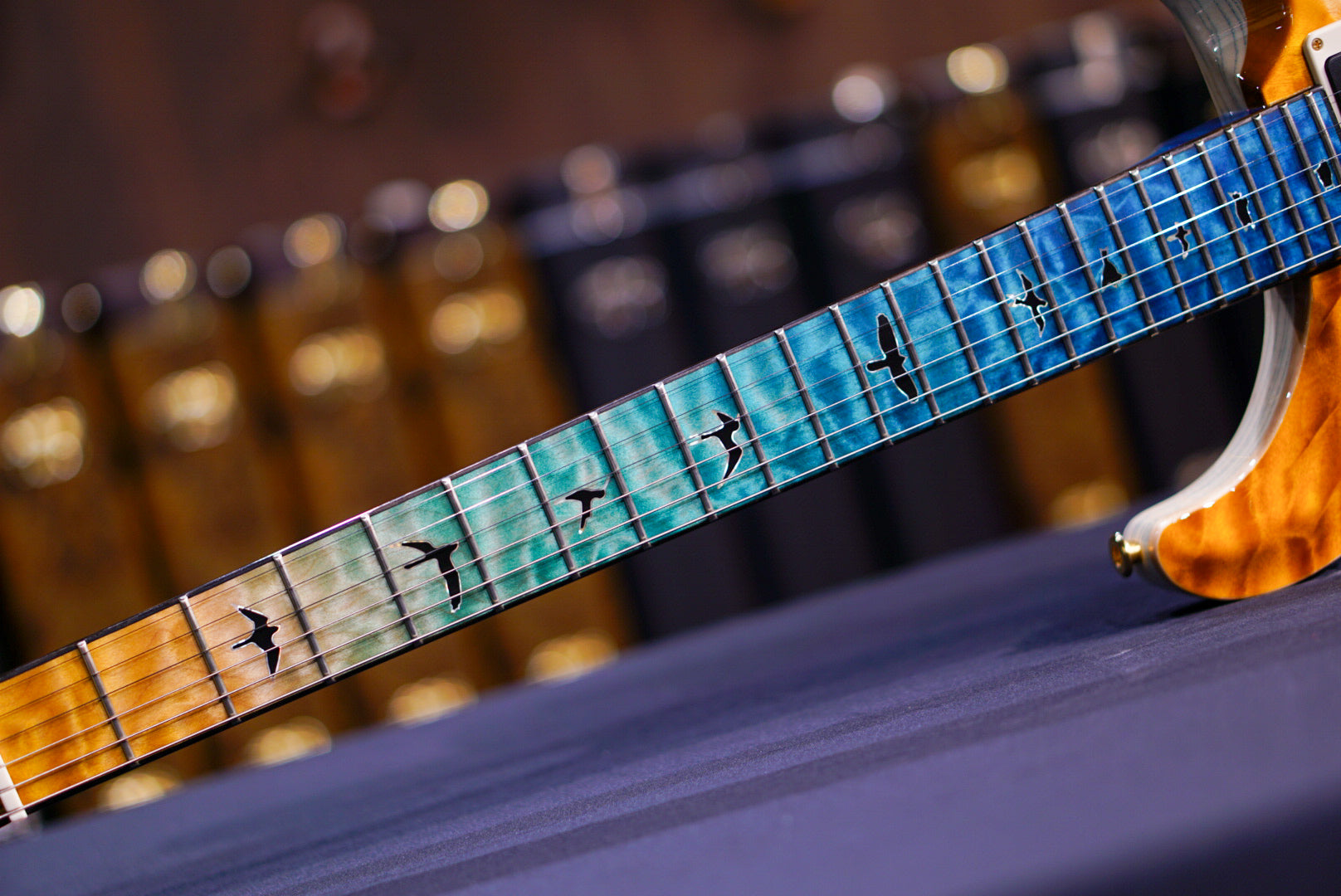 PRS Private Stock Custom 24 Beach Cross Fade reverse birds of feather  #11484 0396964