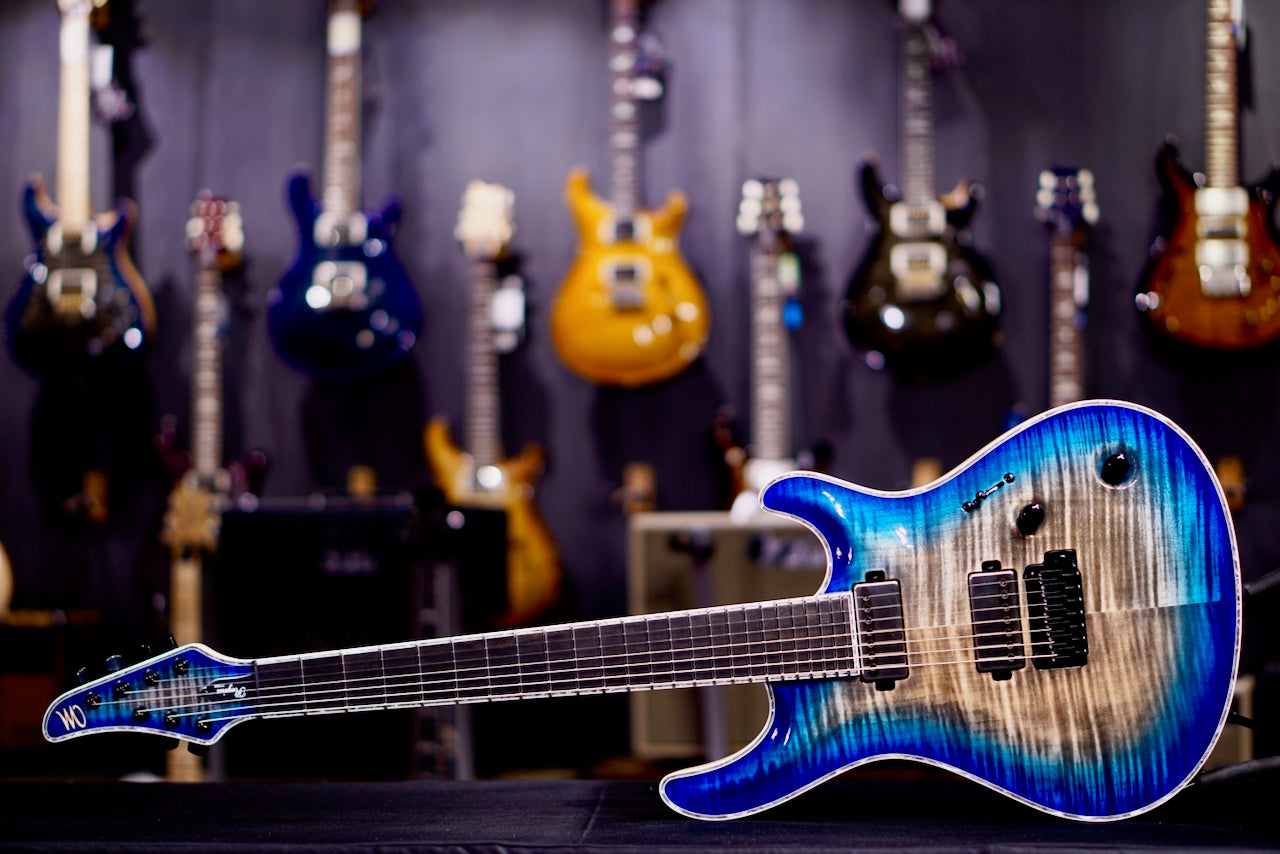 Mayones Regius Core V24 t Trans Jeans Black 3 Tone Blue Burst Gloss RP2505379