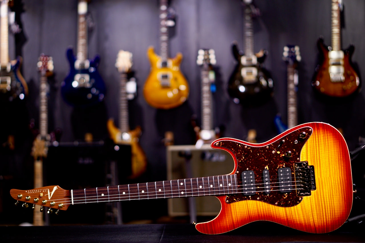 Tom Anderson Drop Top Classic Hollow Dark Cherry Burst * 02-21-26P *