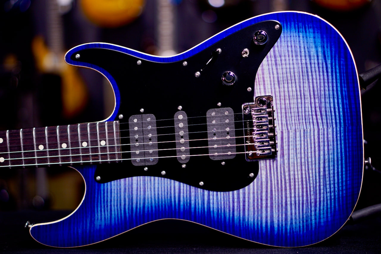 Tom Anderson Drop Top Classic Hollow Abalone to Deep Ocean Blue * 03-05-26P *