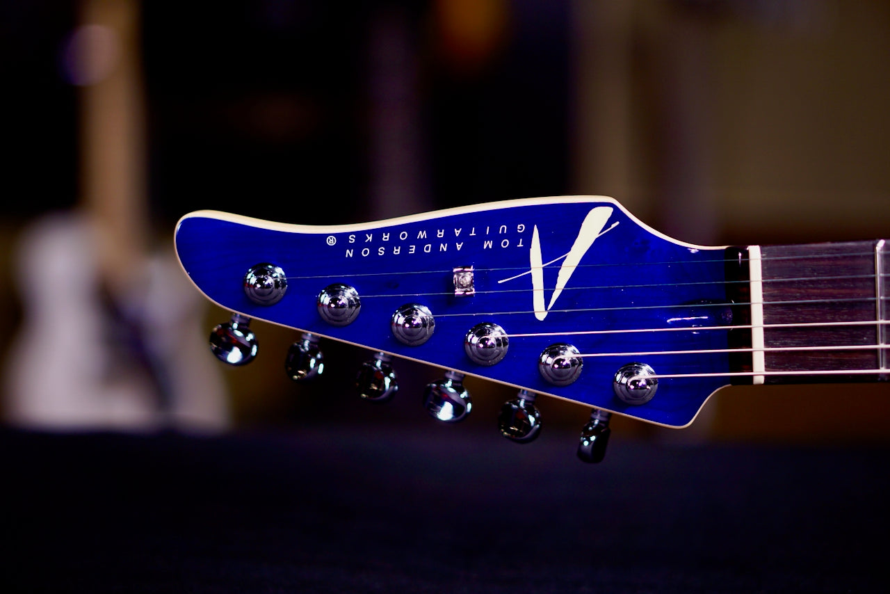 Tom Anderson Drop Top Classic Hollow Abalone to Deep Ocean Blue * 03-05-26P *