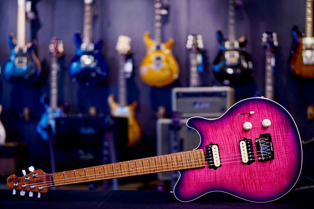 Ernie Ball Musicman Axis Super Sport Olallieberry Flame H06379