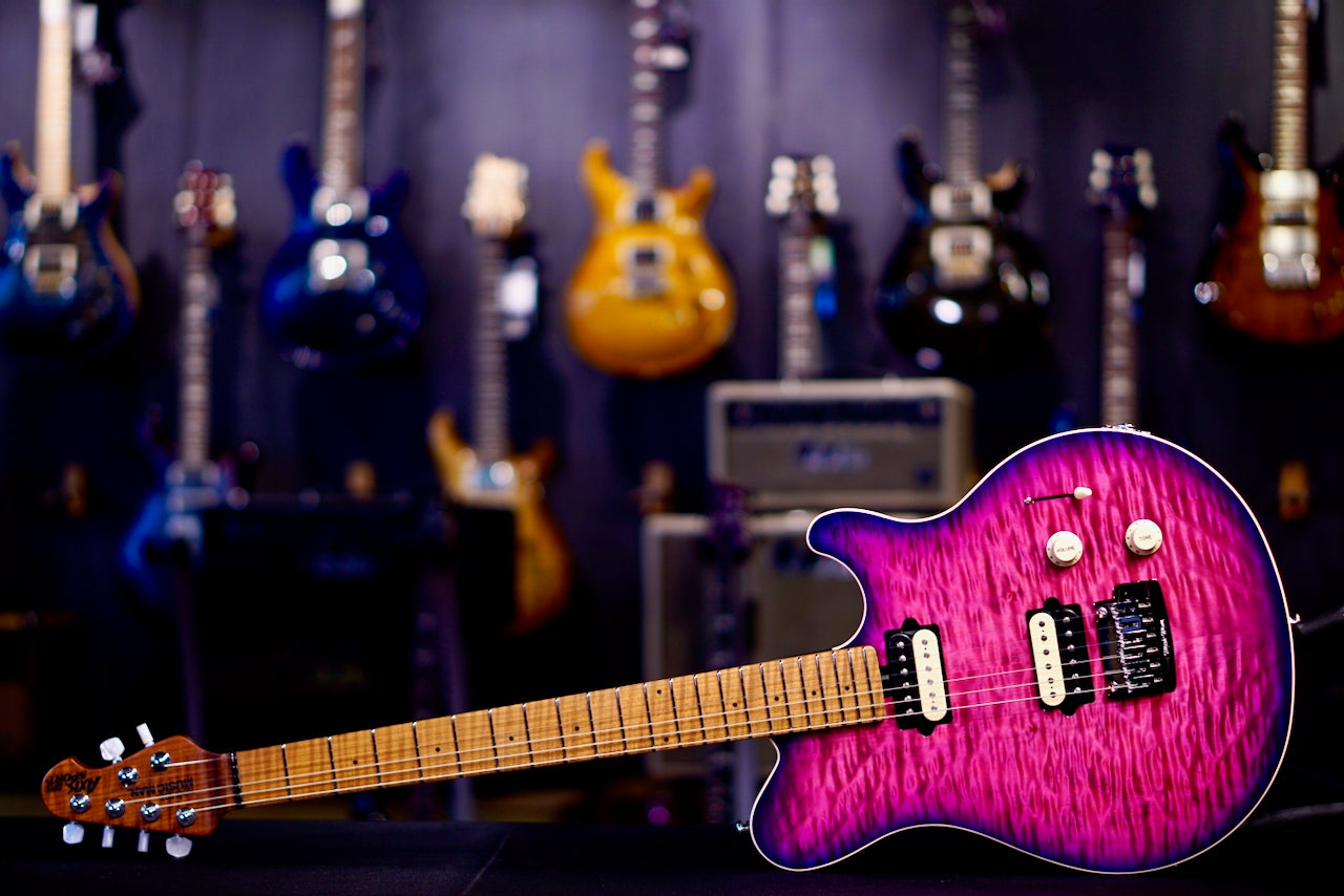 Ernie Ball Music Man Axis Electric Guitar - Olallieberry Quilt H10739